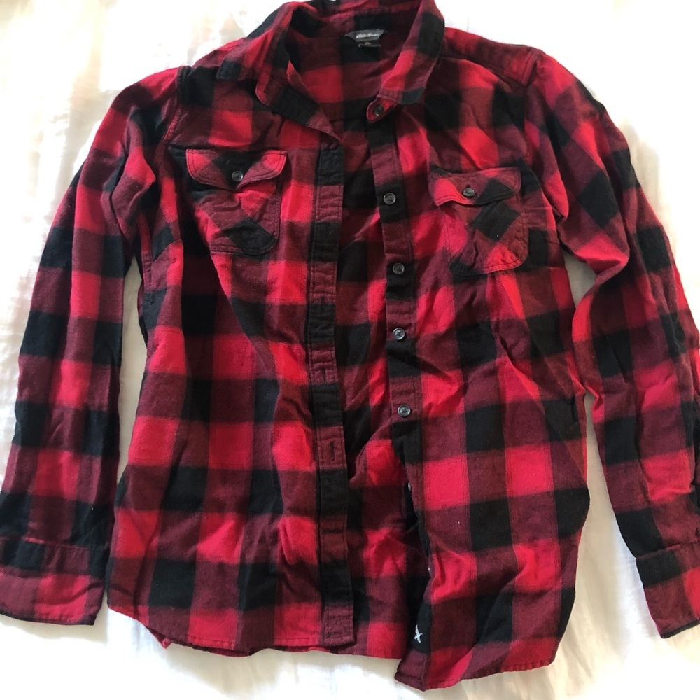Eddie Bauer Fitted Flannel size small